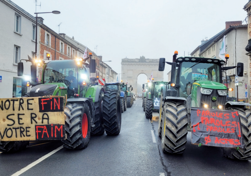 Reims : des agriculteurs marnais manifestent mardi à Strasbourg