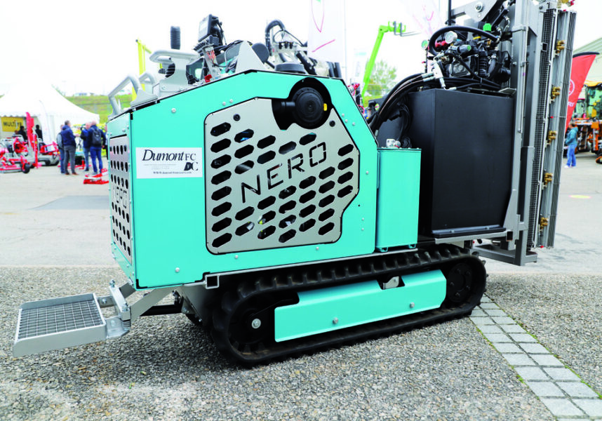 Mardeuil : le chenillard Nero et une nouvelle tondeuse chez Dumont France Cave