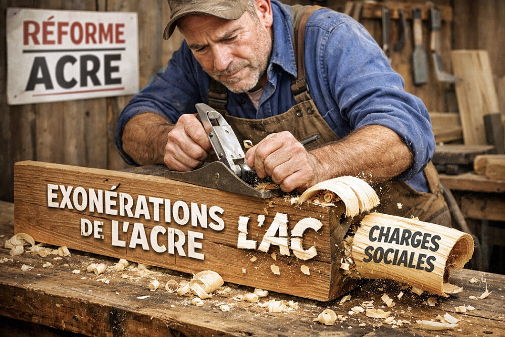Reims La Marne Agricole Coup de rabot sur l'exonération de l'Acre en 2026 La loi de financement de la Sécurité sociale pour 2026 fait évoluer les conditions d'éligibilité à l'aide à la création ou à la reprise d'entreprise (Acre).