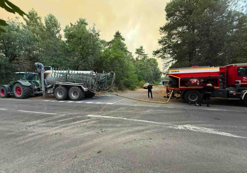 Les agriculteurs sur le front des incendies